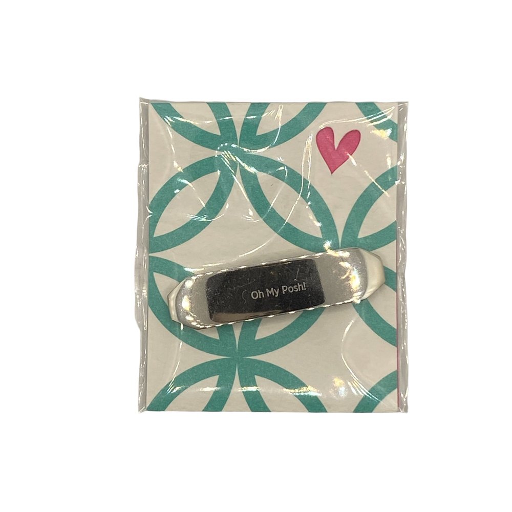Origami Owl Oh My Posh! Silver Wrap Bracelet Slider - New in Bag